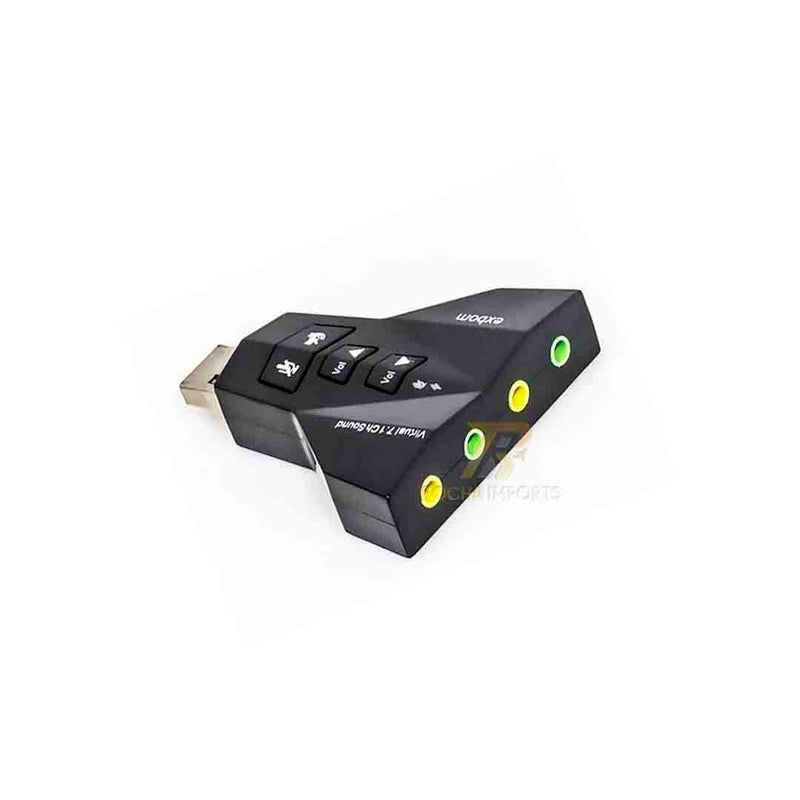 ADAPTADOR PLACA DE SOM USB 7.1 CANAL VIRTUAL USOM-20